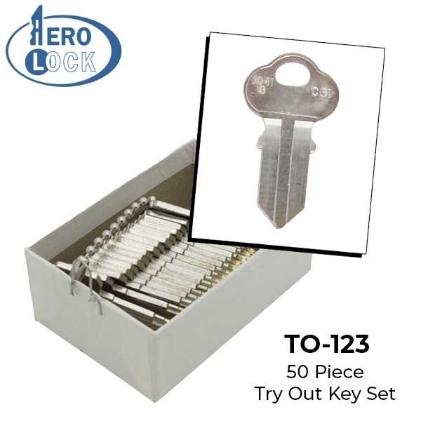 Aerolock Chicago double sided locks- 50 Locks AER-TO123